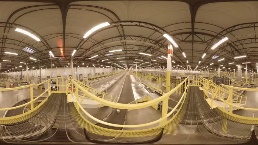 See inside an Amazon warehouse in 360 degrees