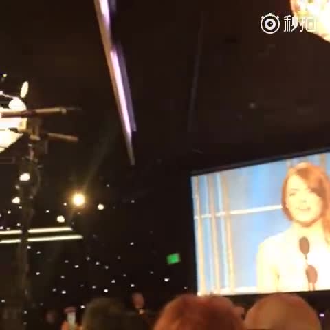 石头姐众望所归获得喜剧/音乐类最佳女主角