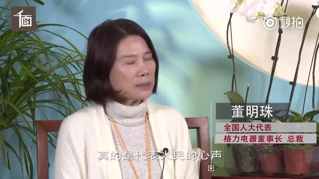 全国人大代表董明珠直面两会热点：税高税低不重要，公平最重要