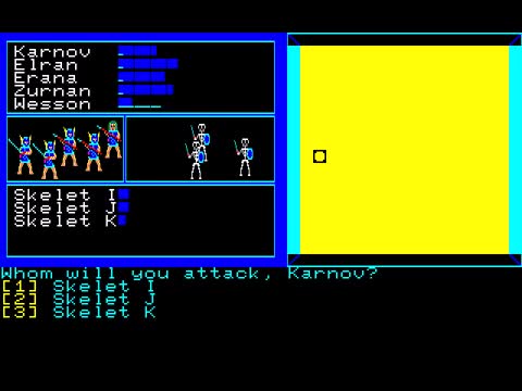 PC88版《黑色魔境》游戏