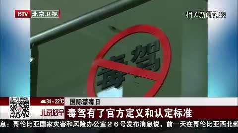 国际禁毒日 毒驾有了官方定义和认定标准